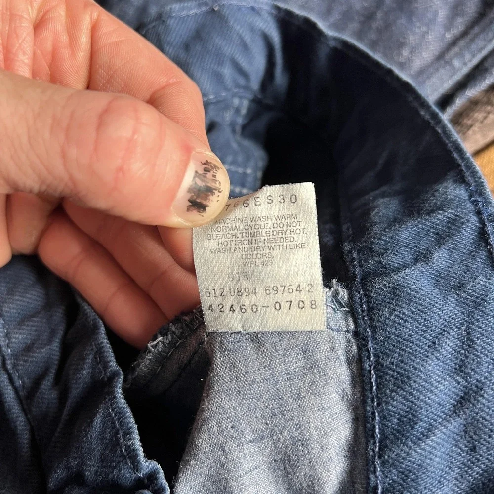 VTG Levi's 560‎ Orange Tab Jeans Boys 14 Slim 24x27 Blue Loose Fit Made USA 90s